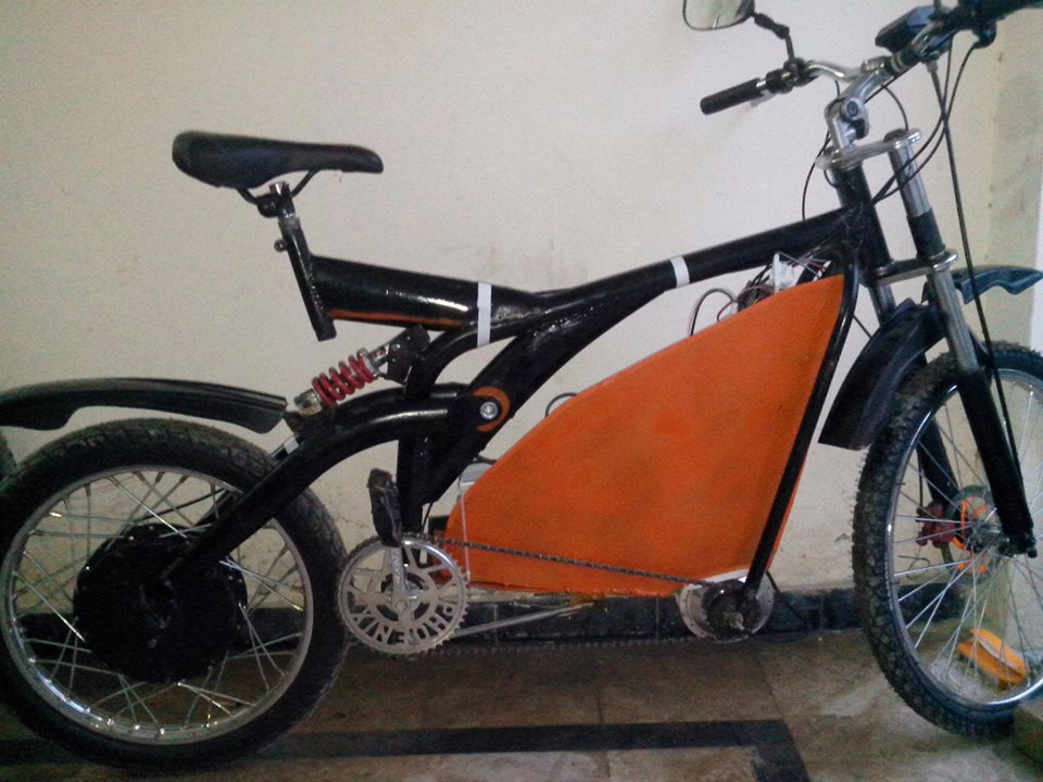 Pakistani students build a hybrid bicycle PakWheels Blog