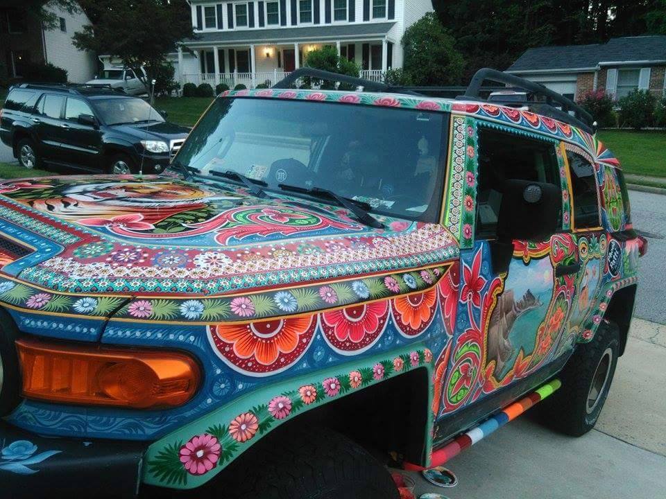 Pakistani Truck Artist Haider Ali Bring An FJ Cruiser To Life With