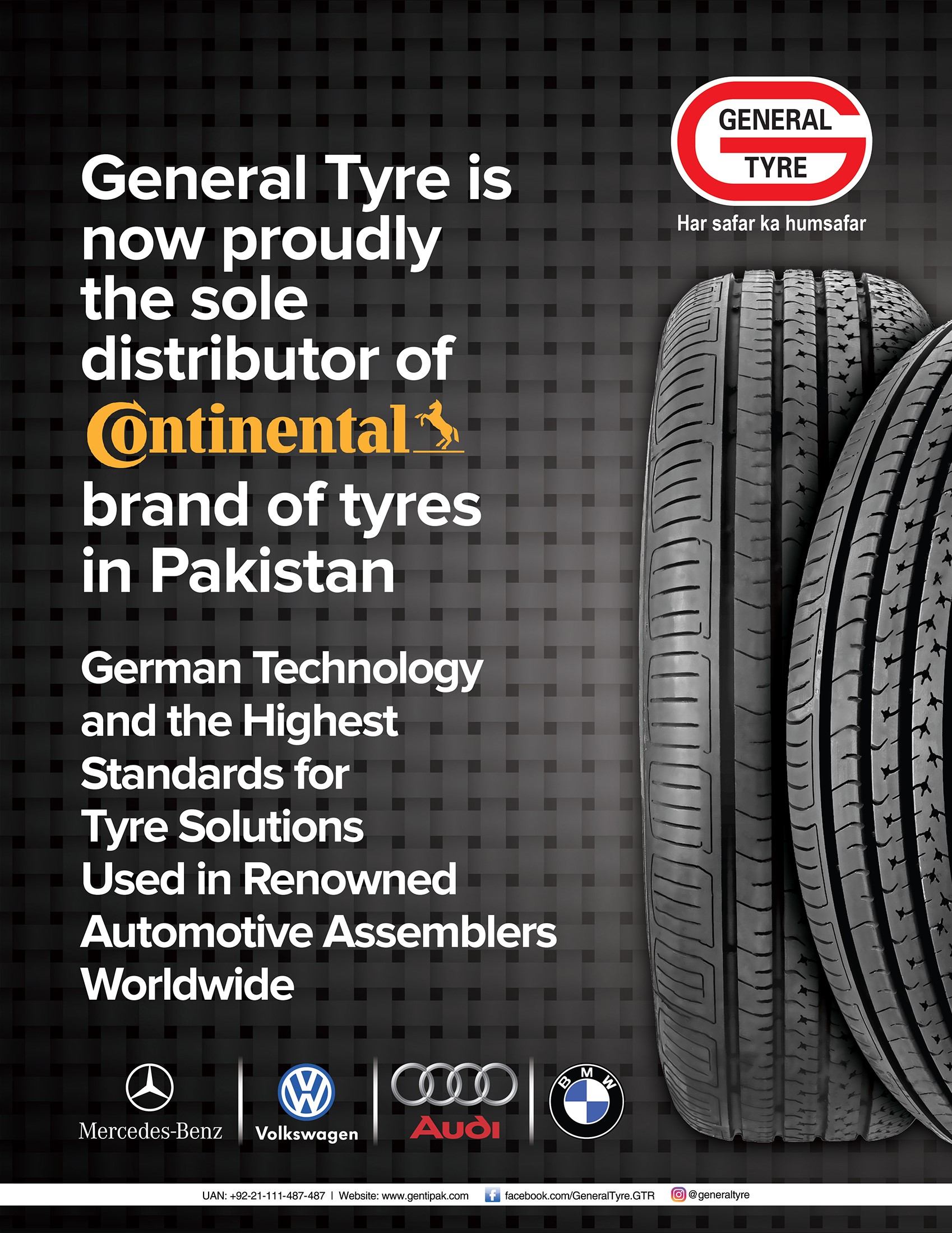 General Tyres Sole Distributor of Continental Tyres in Pakistan