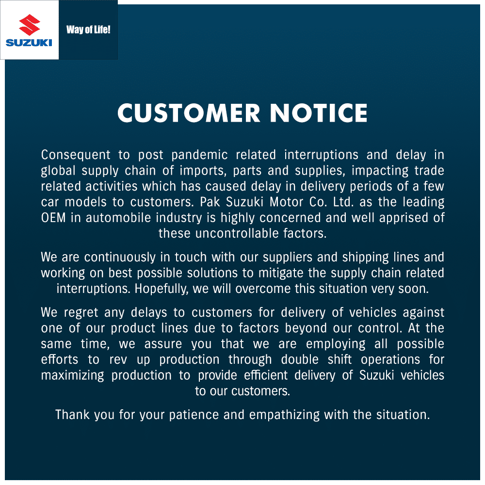 This Is Why Pak Suzuki Car Deliveries Are Late! PakWheels Blog