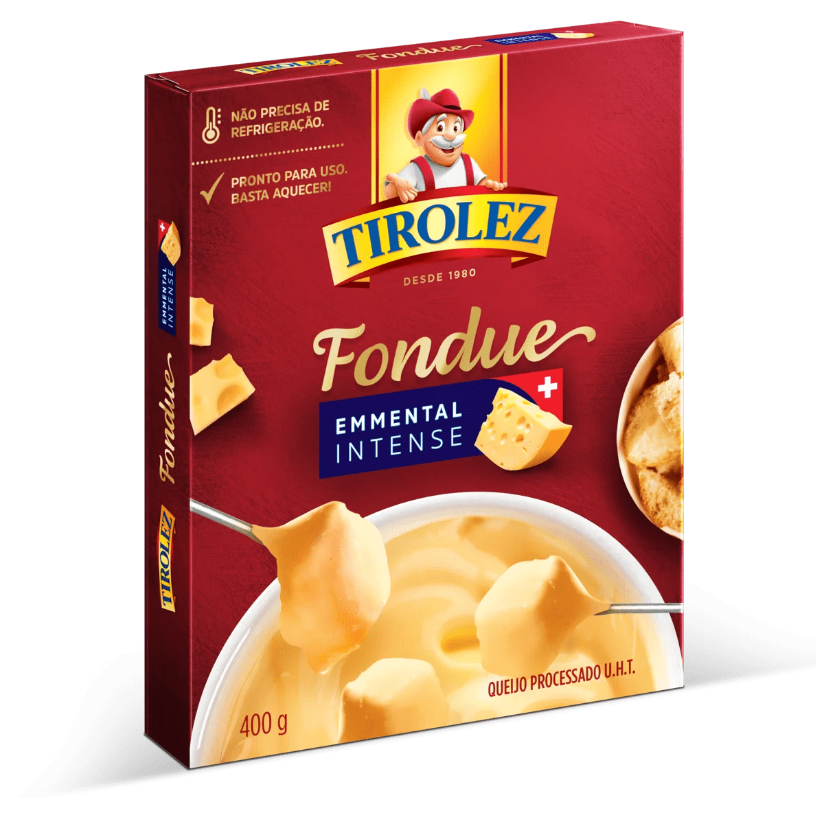 Fondue de Queijo Emmental Intense Tirolez Caixa 400g Pão de Açúcar