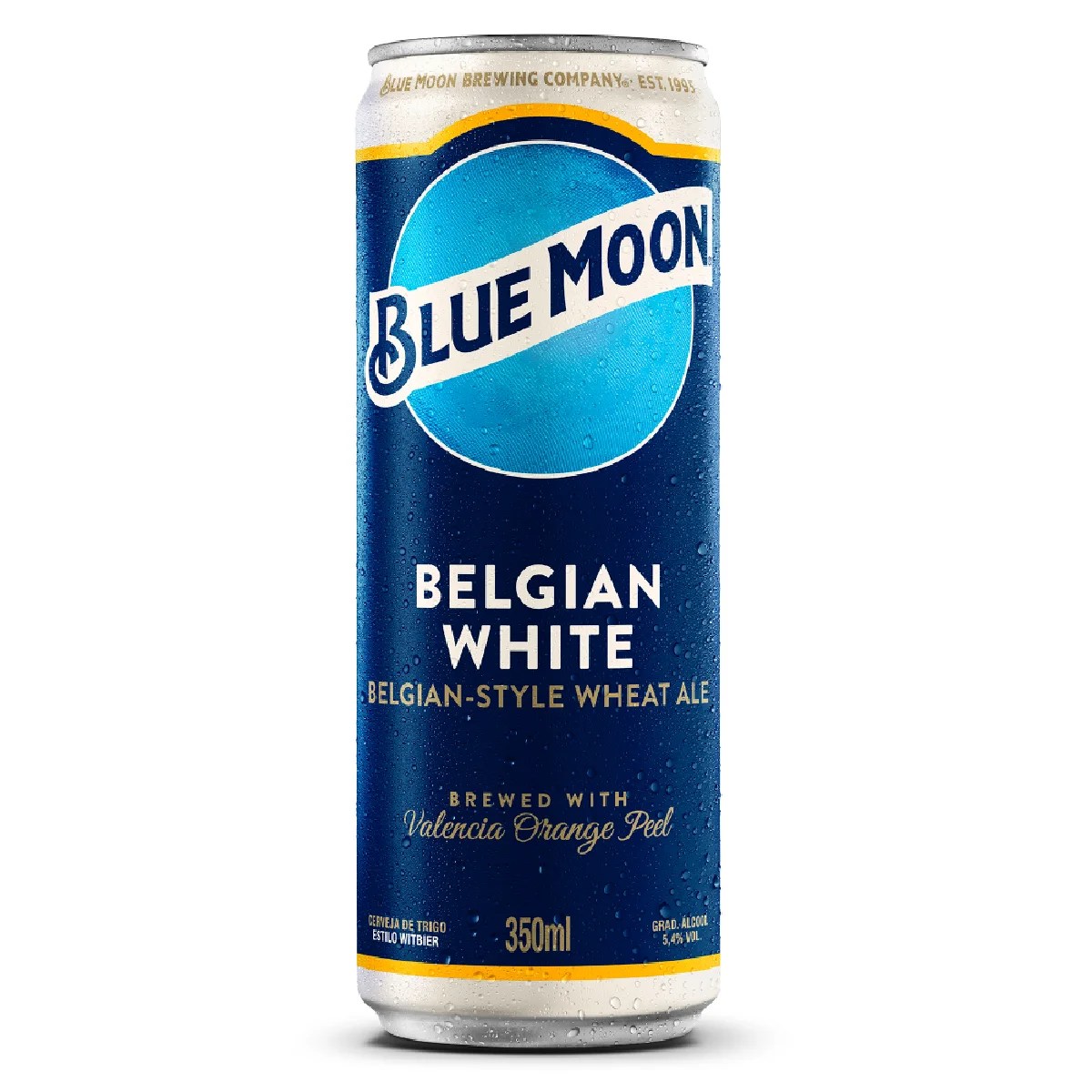 Cerveja Belgian White BLUE MOON Wheat Ale Lata 350ml Pão de Açúcar
