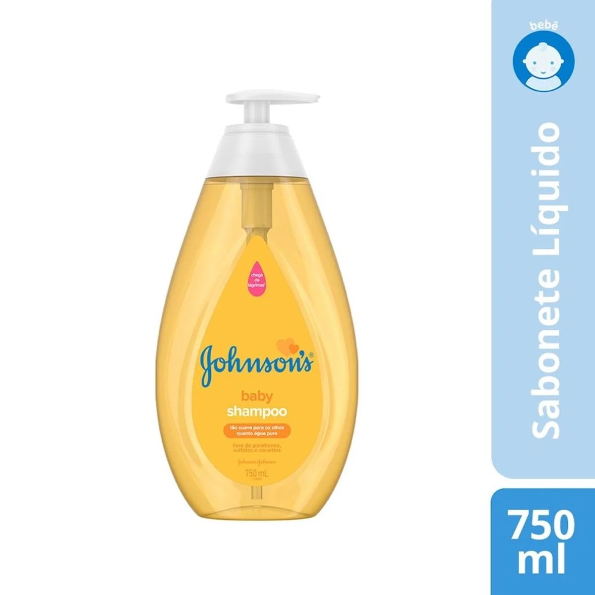 Shampoo JOHNSON'S Baby de Glicerina 750ml Pão de Açúcar