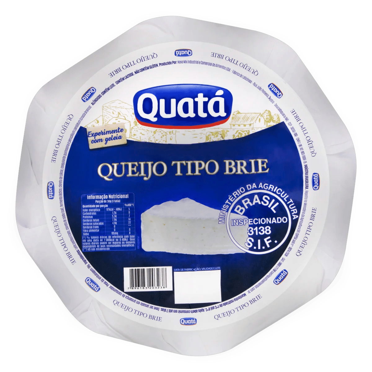 Queijo Tipo Brie Quatá 200g Pão de Açúcar