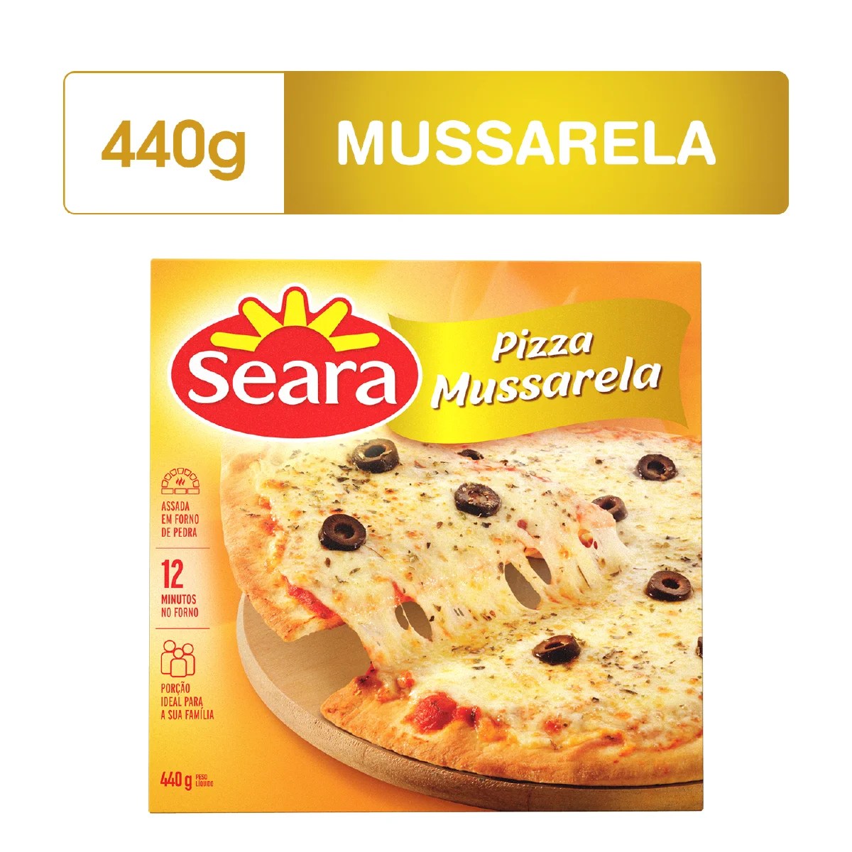 Pizza de mussarela Seara 440g Pão de Açúcar