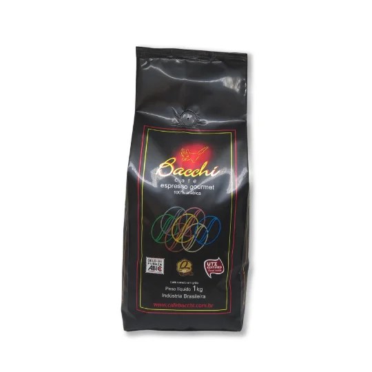 Café Bacchi Expresso Gourmet 1kg Torrado em Grãos Pão de Açúcar