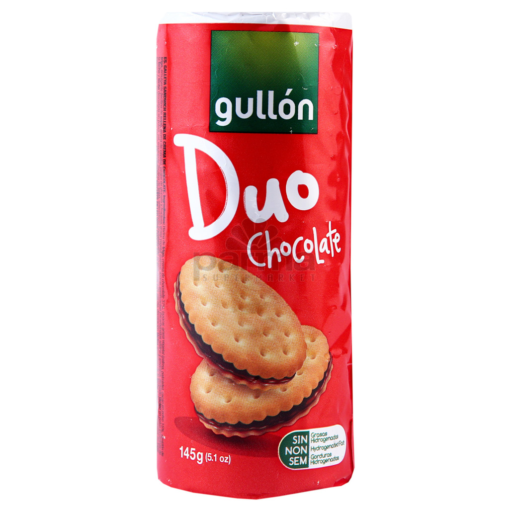 Cookies "Gullon Duo" with chocolate filling 145g
