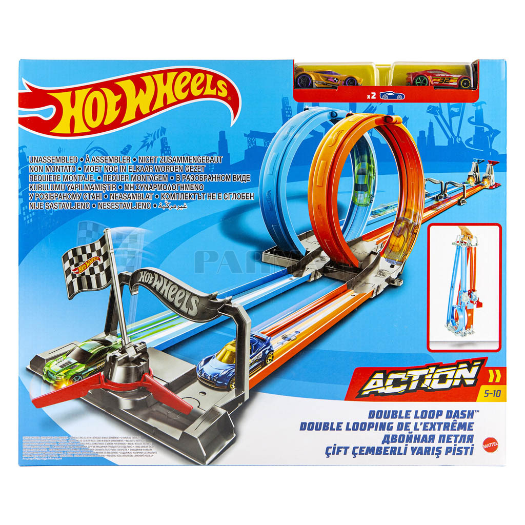 Toy "Hot Wheels Double Loop Dash" playset