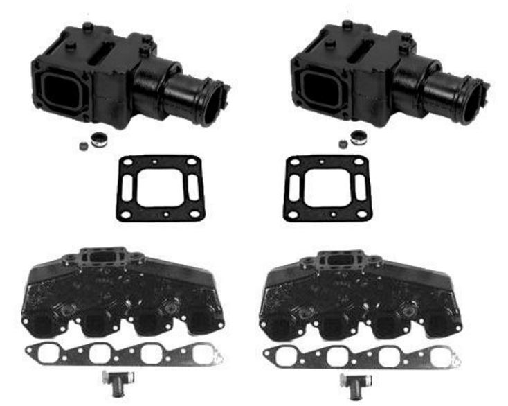 Mercruiser Exhaust Manifolds and Risers Complete Kits