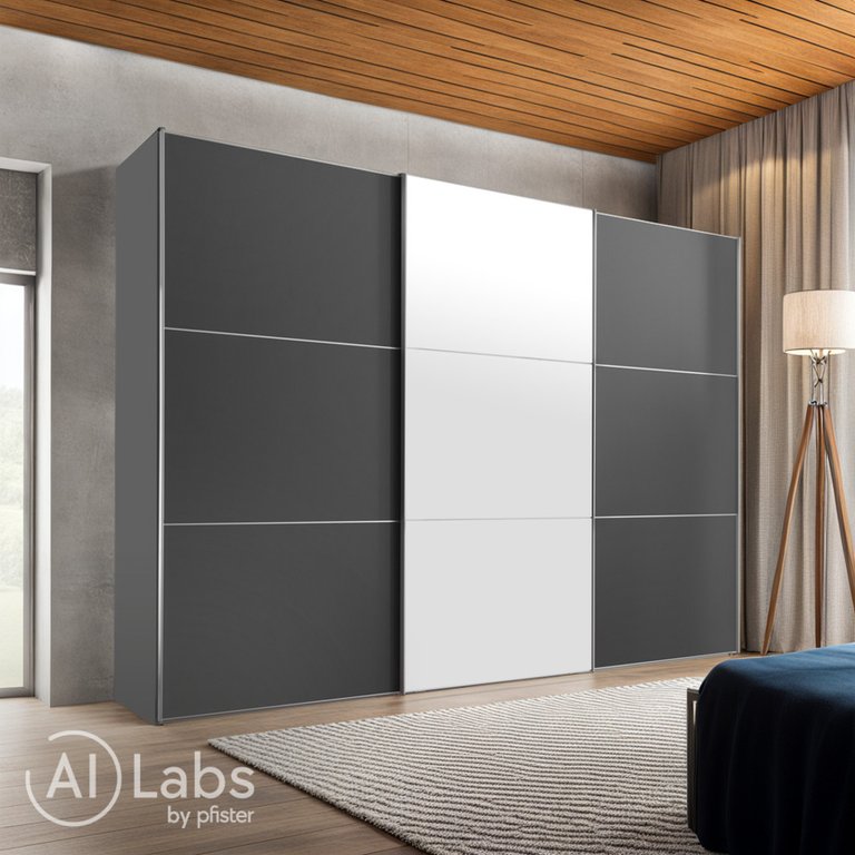 Acheter Moderano armoire à portes coulissantes PRIMO en grise