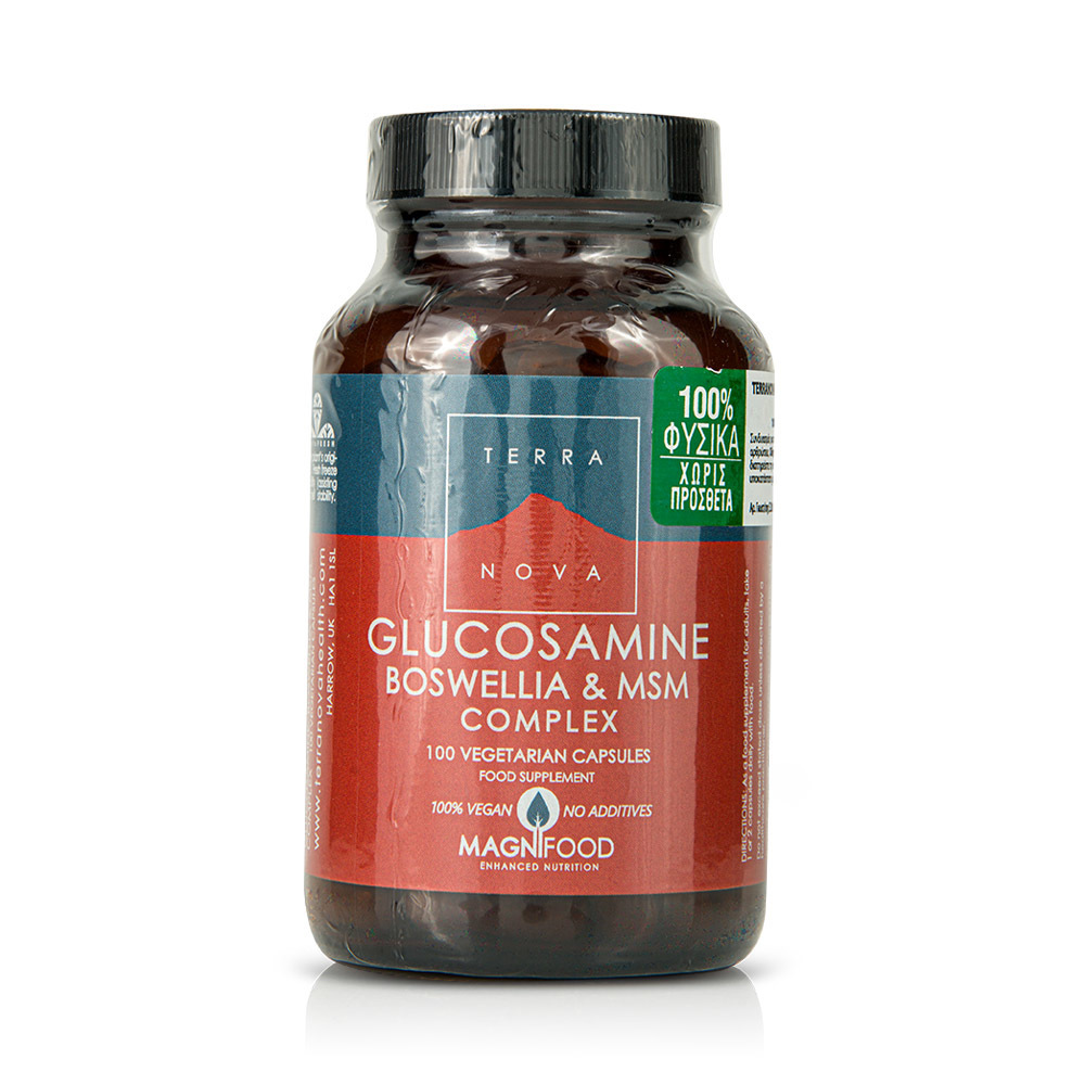 TERRANOVA Glucosamine, Boswellia & MSM Complex 100caps