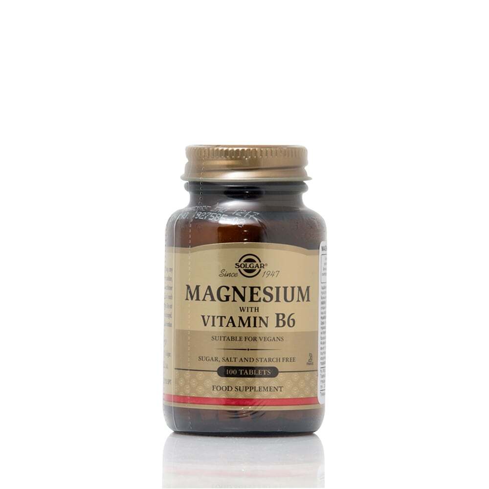 SOLGAR Magnesium with Vitamin B6 100tabs
