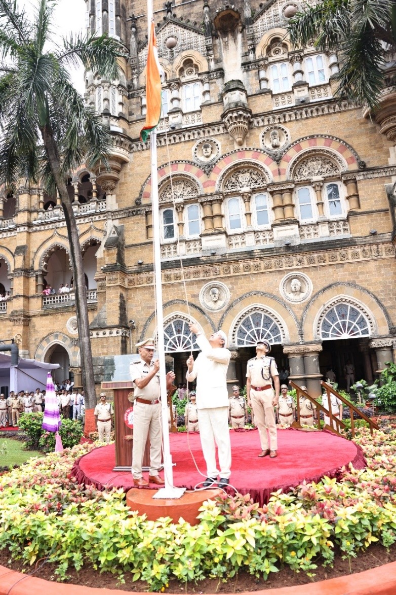 National Train Day 2023 Events General Manager Central Railway hoists the National Flag on the