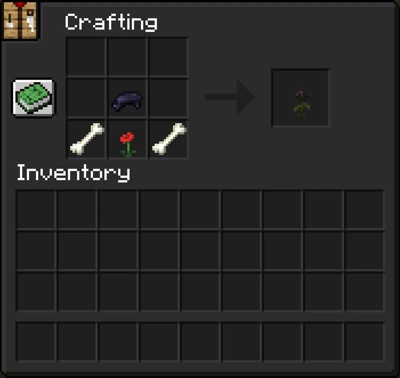 Wither Rose Crafting Recipe Datapack Minecraft Data Pack