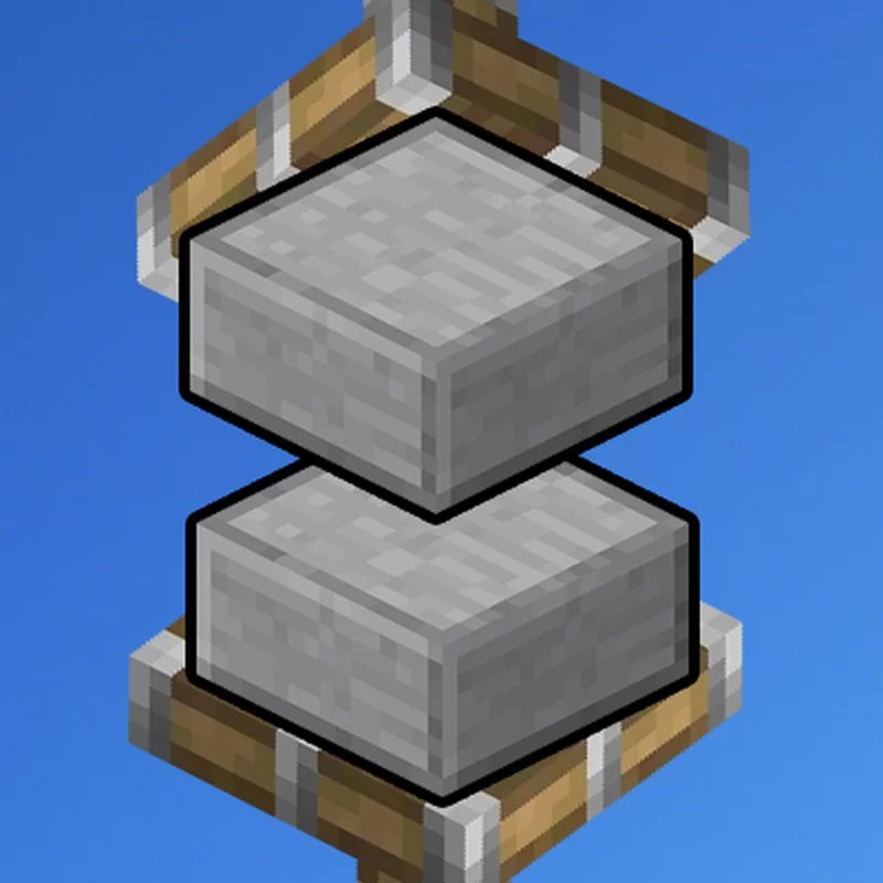 Craft slabs back into blocks Minecraft Data Pack
