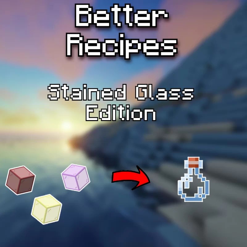 Better Recipes Stained Glass Edition Minecraft Data Pack