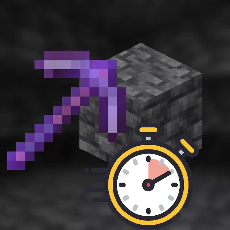 Insta Break Deepslate with Netherite Pickaxe Minecraft Data Pack