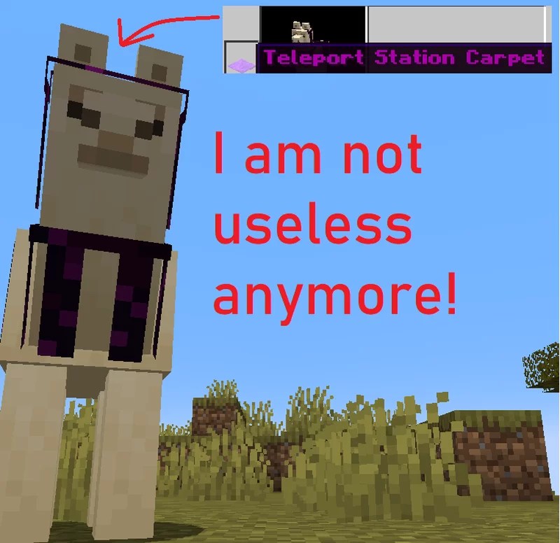 Ability Carpets for Llamas Minecraft Data Pack