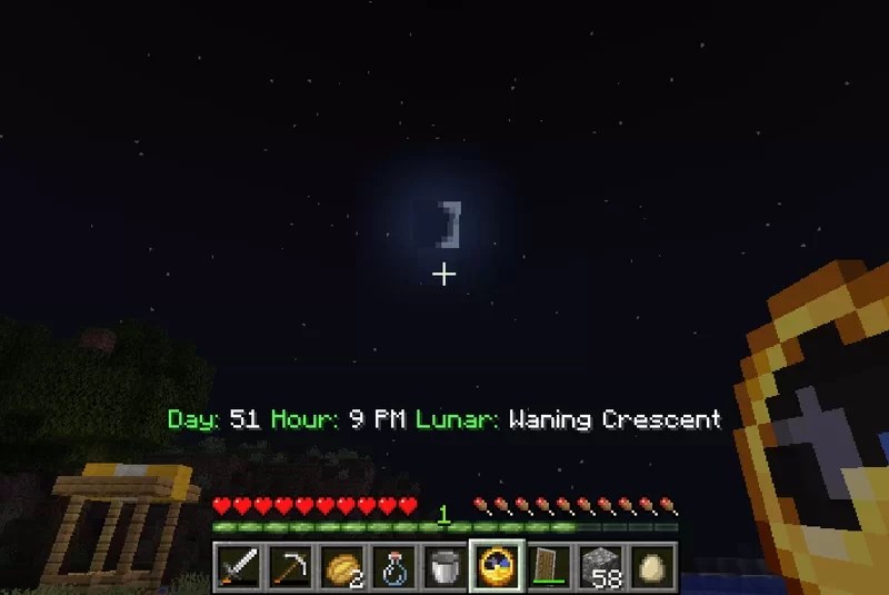 (Date, Time And Lunar) Clock Datapack V2 [ES] Minecraft Data Pack