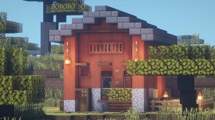 Minecraft : How To Build A Acacia Wood House Minecraft Map