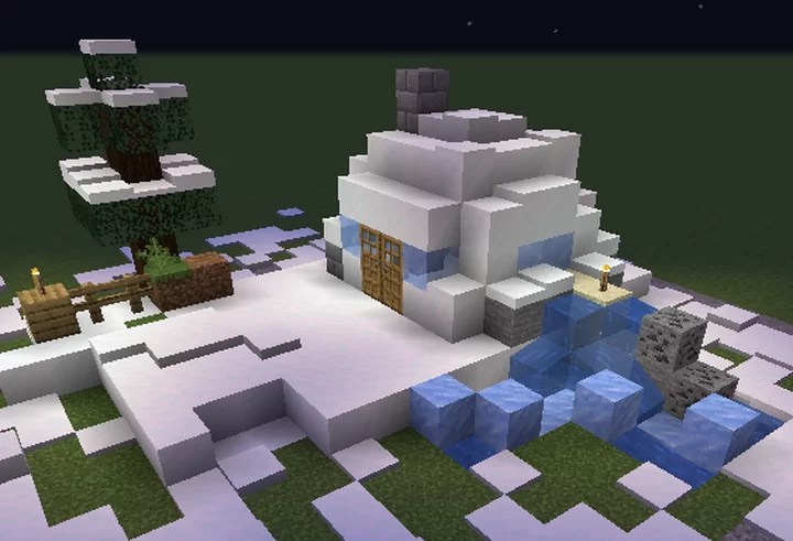 Lego Minecraft: The Snow Hideout - Rebuilt In Actual Minecraft Minecraft Map