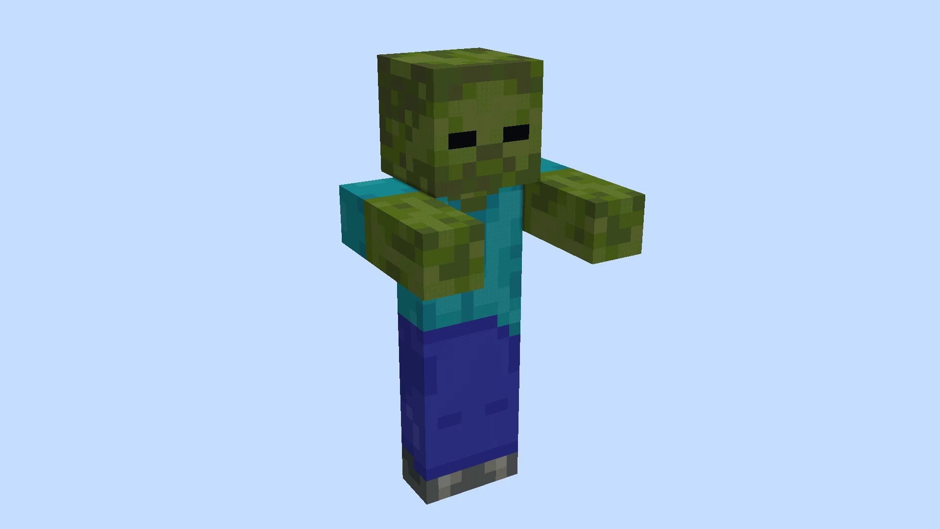 Minecraft Zombie Statue