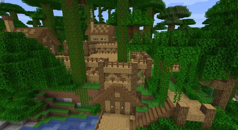 Jungle Wood House Minecraft Map