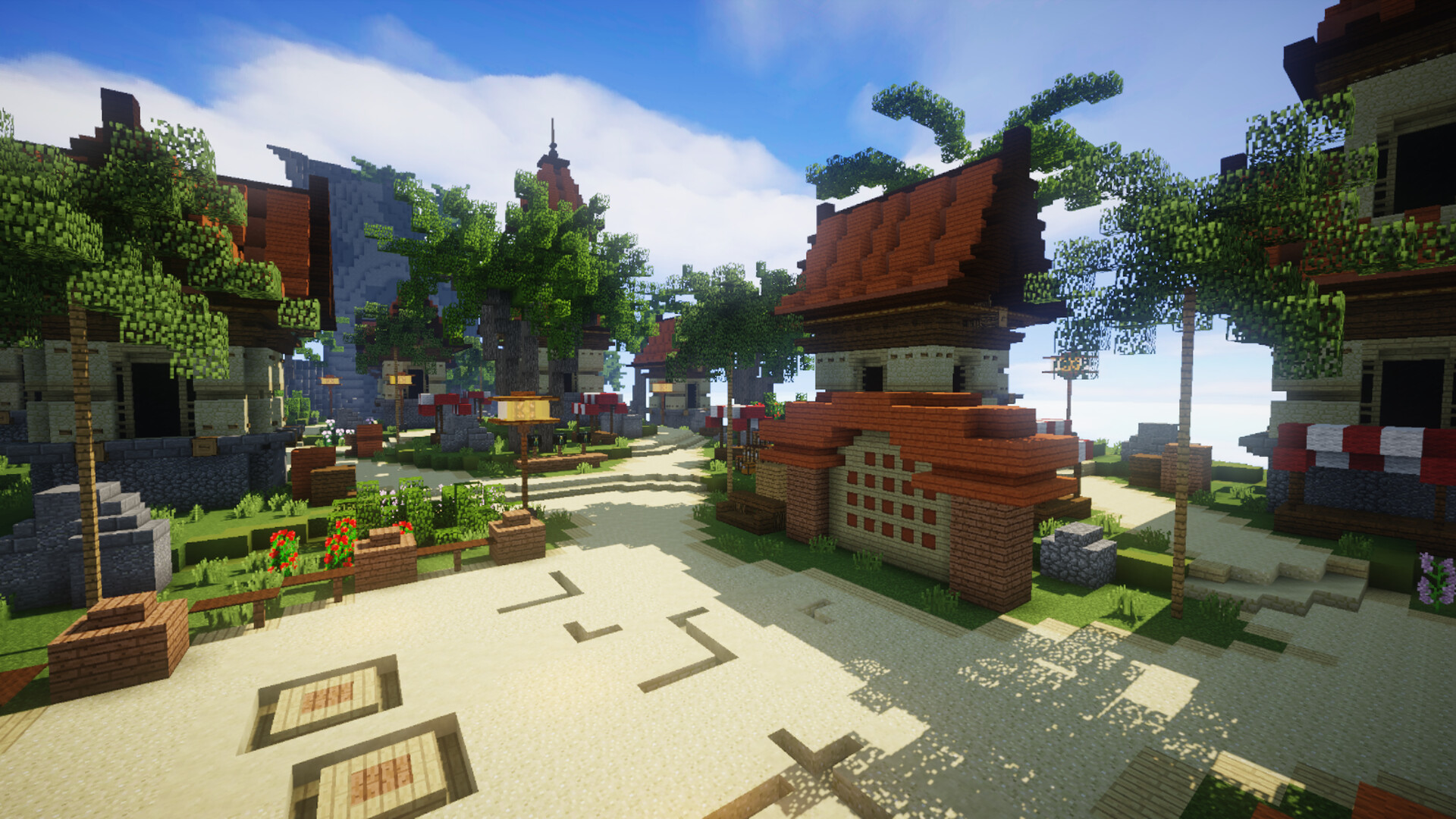 Summer Village Spawn Minecraft Map