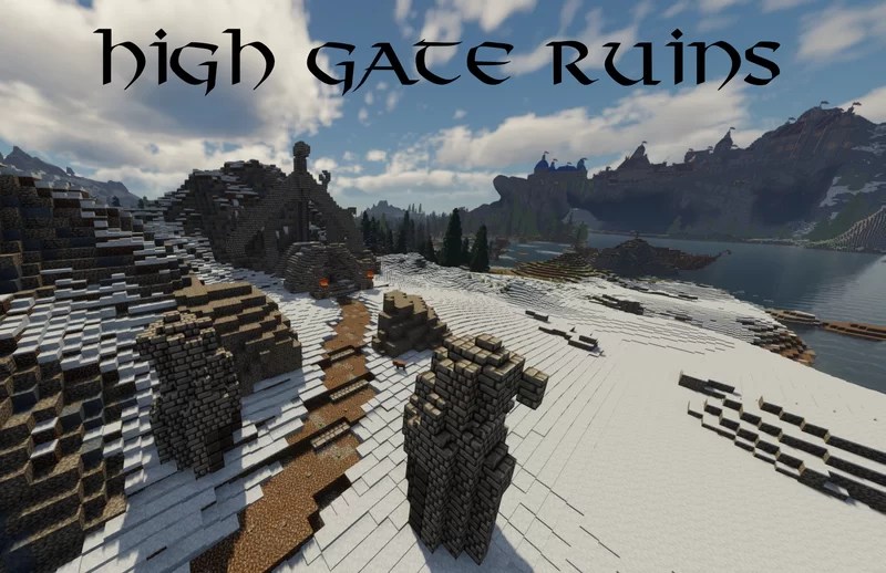 High Gate Ruins, with full interior (Skyrim TES) Minecraft Map