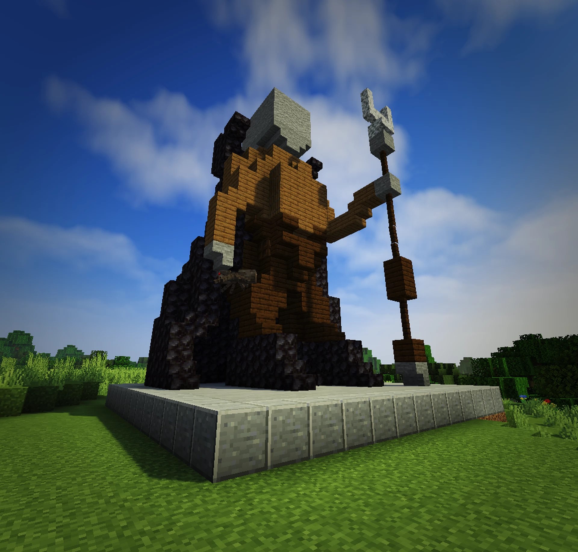 Pewdiepie Minecraft Statue