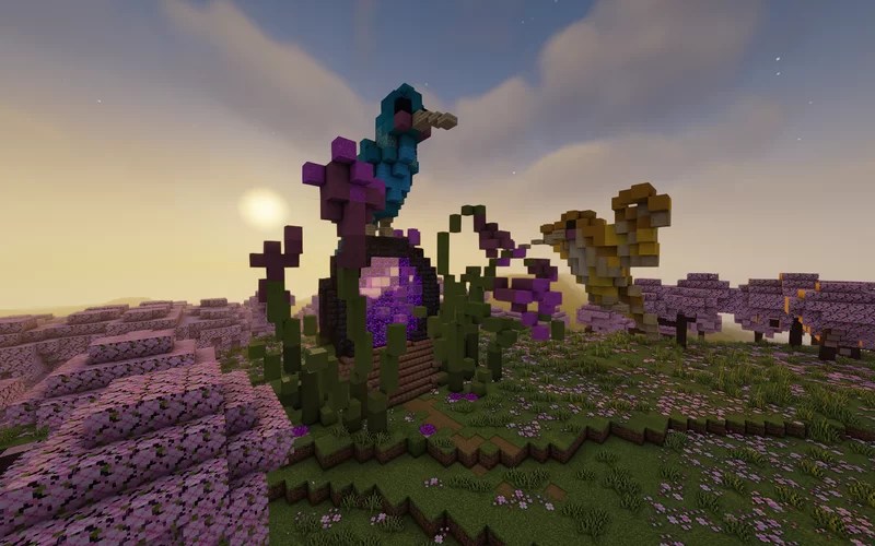 Hummingbird nether portal Minecraft Map