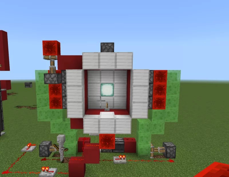 Cool 3x3 piston slime doors BEDROCK EDITION Minecraft Map