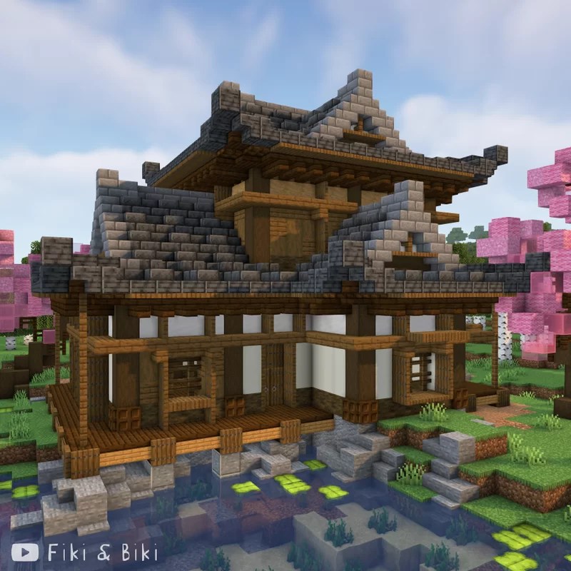 TwoStory Traditional Japanese House Minecraft Map