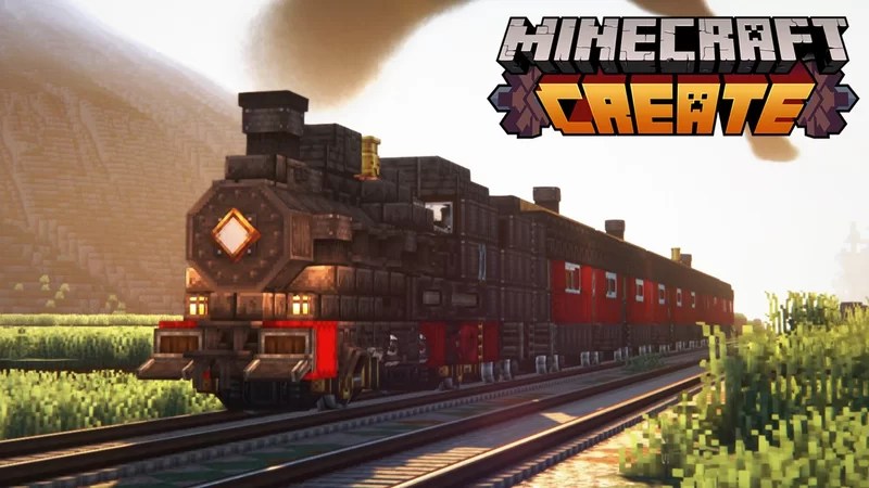 Create Mod | Fancy Steam Train (Tutorial) Minecraft Map