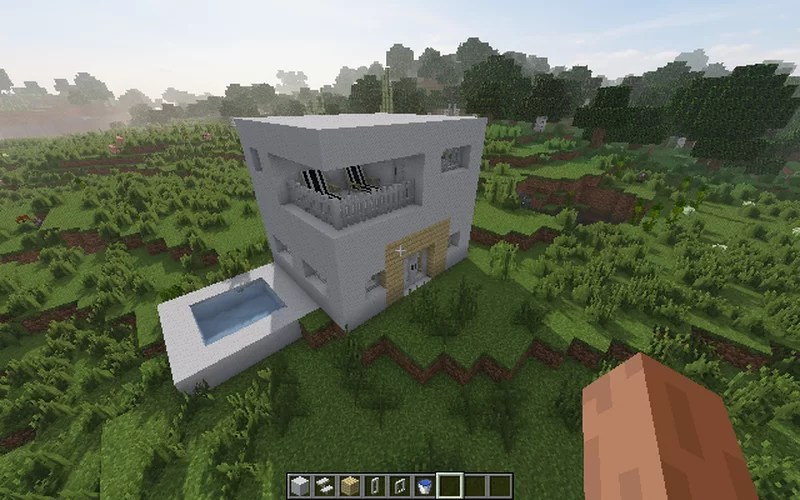 Small flat house Minecraft Map