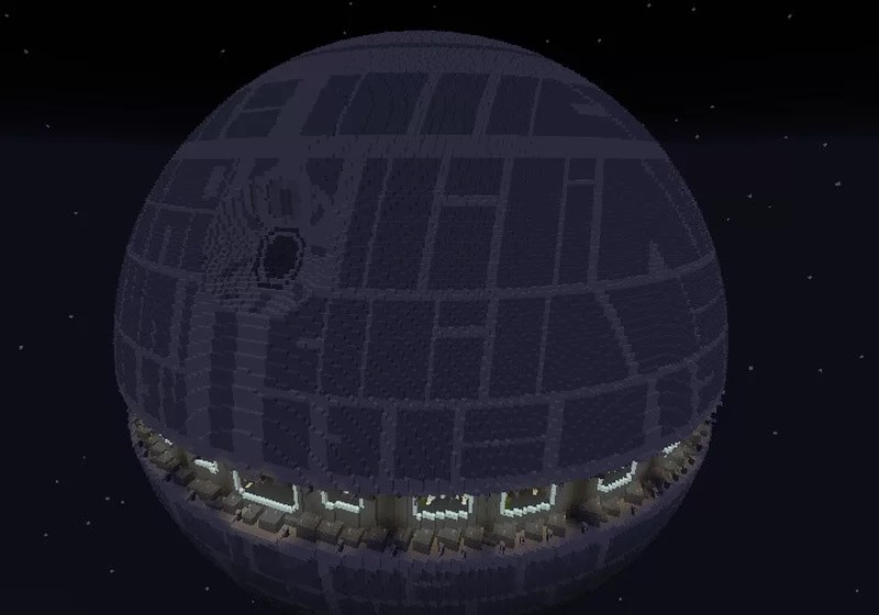 death star (you can get inside the death star) Minecraft Map