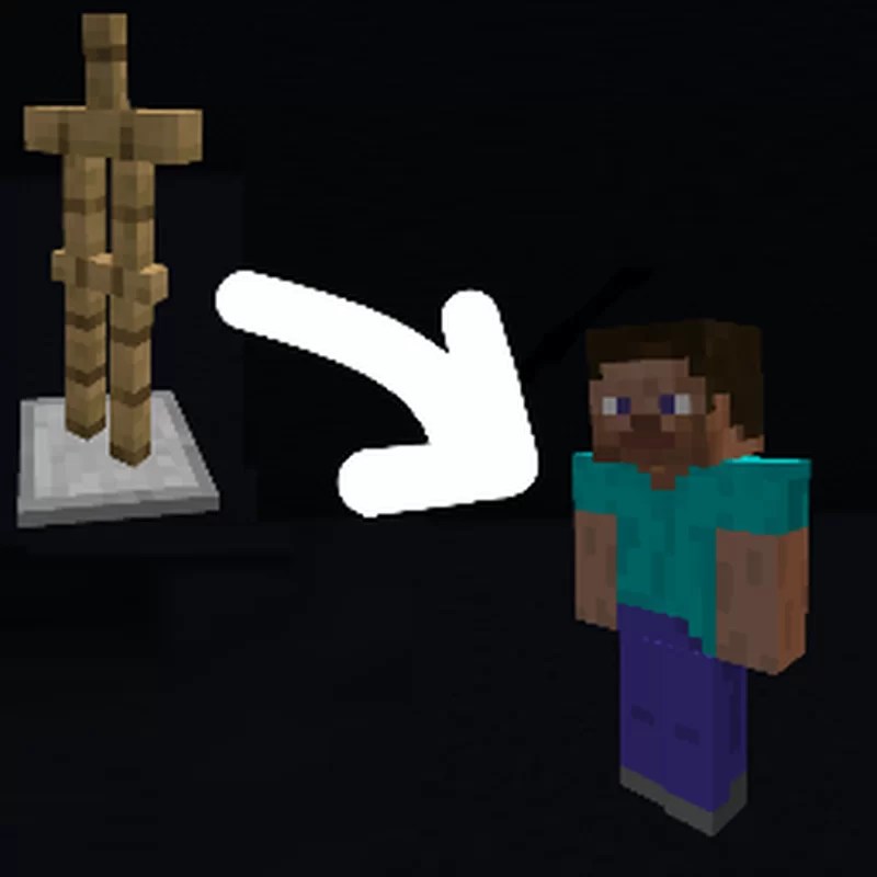 Steve Armor Stand Resource Pack (Requires Optifine) Minecraft Texture Pack