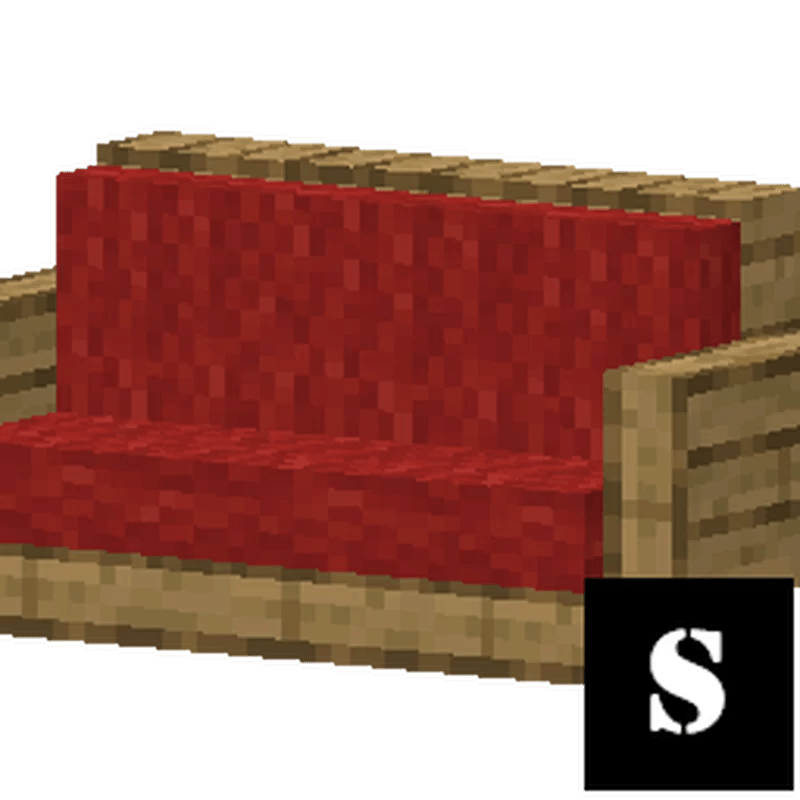 Nice Red wool SOFA Minecraft Texture Pack