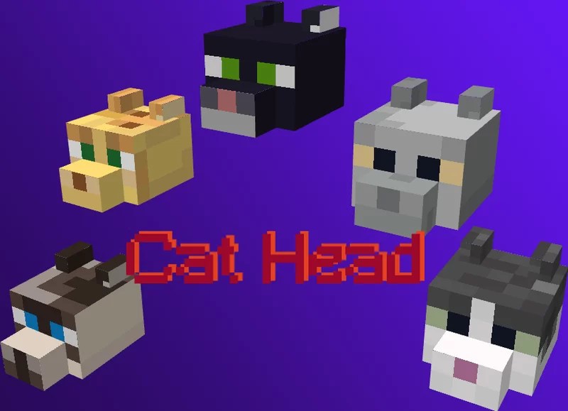 Cat Head Minecraft Texture Pack
