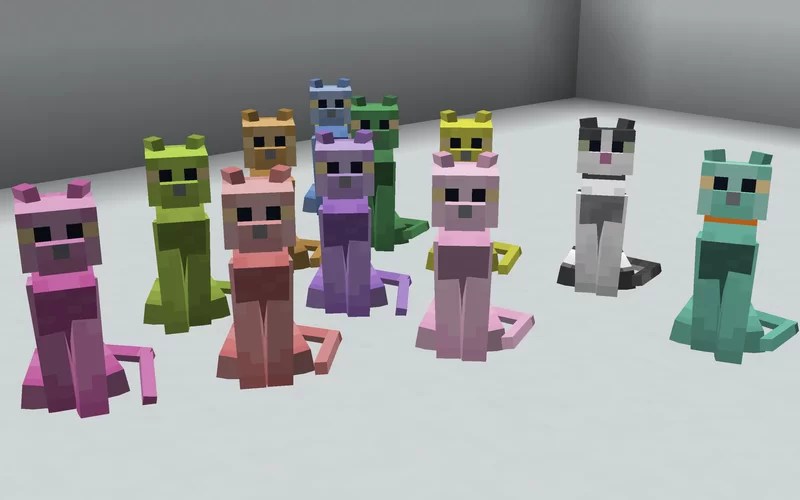 Rainbow Cats (Bedrock & Java) Minecraft Texture Pack