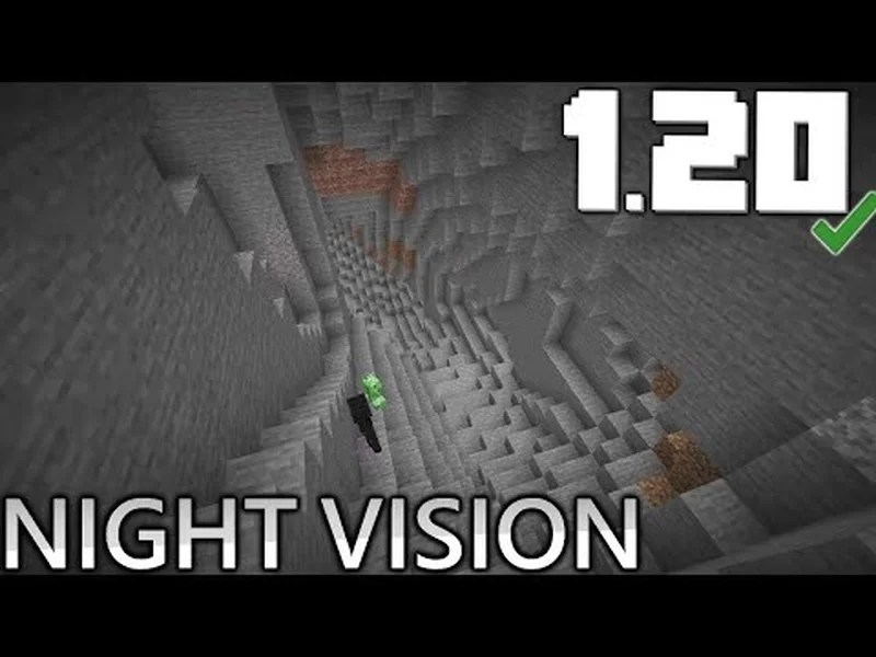 Minecraft night vision texturepack for java 1.20 1.20.2/1.20.1/1.20/1.