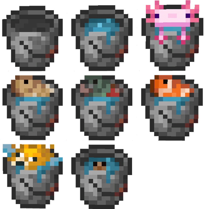 Buckets Reimagined Minecraft Texture Pack