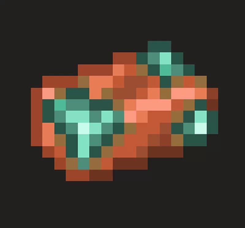 Oxidising copper ingot Minecraft Texture Pack