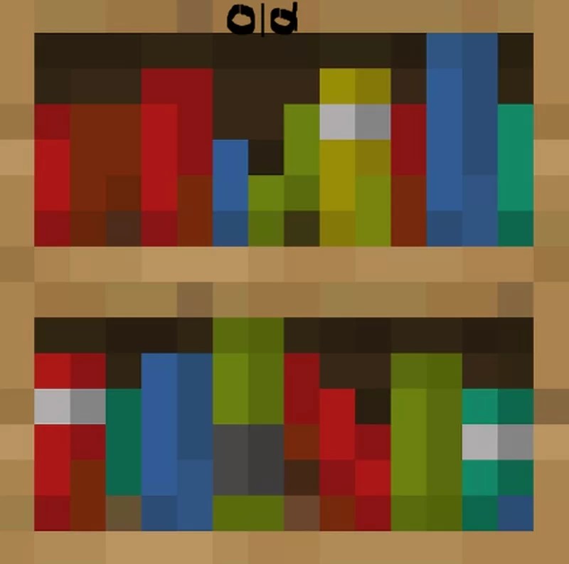Bookshelf Recolour Minecraft Texture Pack