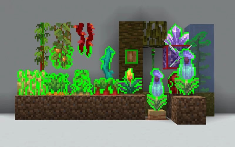 Visual plant growth Minecraft Texture Pack