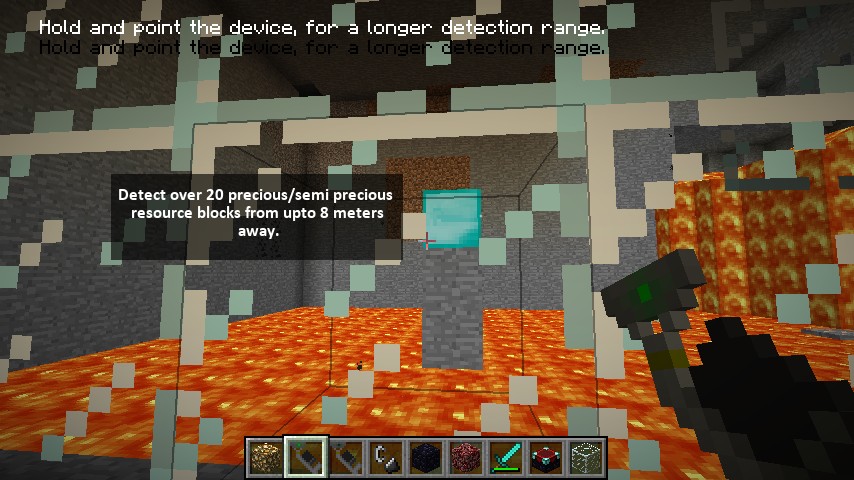 [1.2.5]Configurable Handheld Resource Detector (Client side) Minecraft Mod