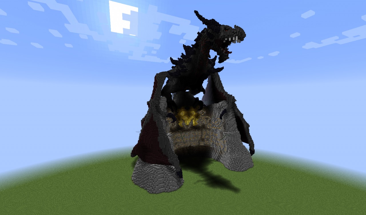Alduin Dragon from Skyrim in Minecraft Minecraft Map