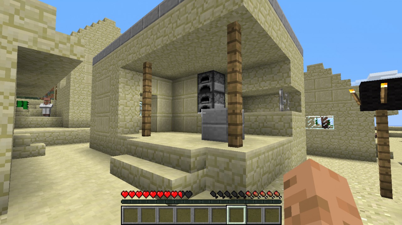 MC 1.3.2 desert village and temple seed (great adventure starting