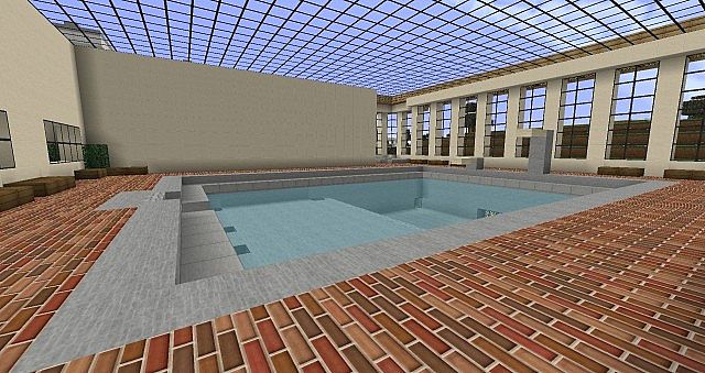 Indoor Swimming Pool Minecraft Map