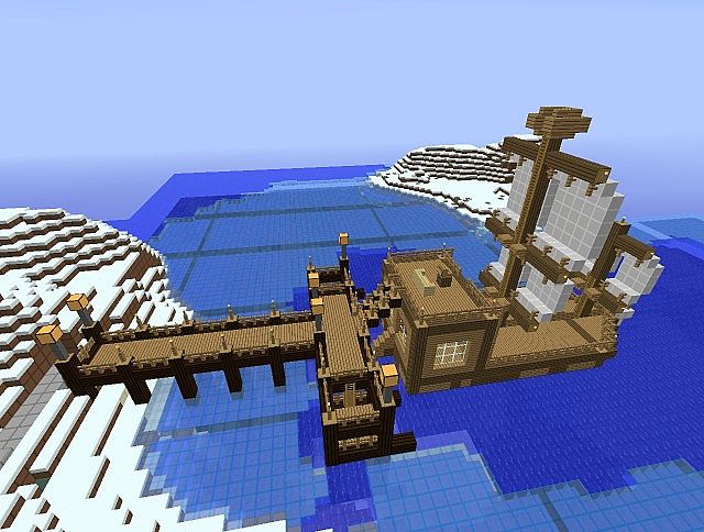 Fishing Dock And Ship Minecraft Project